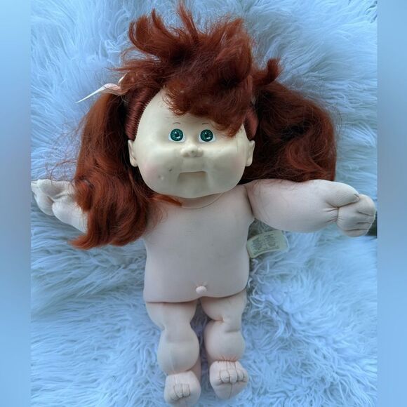 Cabbage Patch Kids 1983 Talking Doll Red Hair Green Eyes Coleco Vintage - Picture 5 of 17